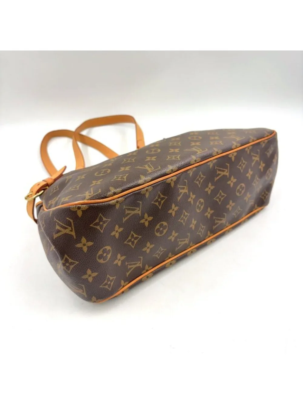 Louis Vuitton Batignolles Oriental Monogram Leather Brown Light Tote Gold